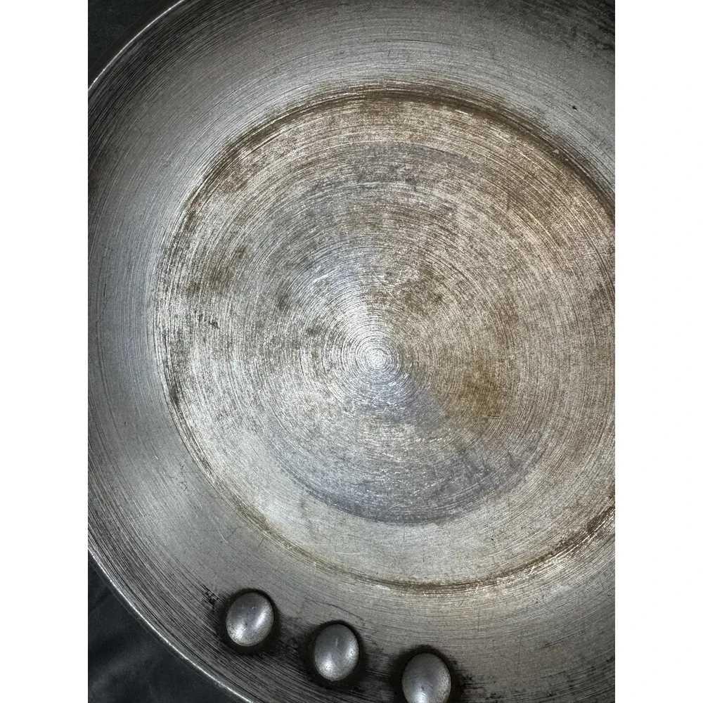 De Buyer Frying Pan 9.8 In Aluminum Skillet Silver Flat Bottom Cookware